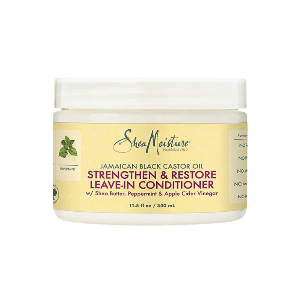 1-Shea-Moisture-Jamaican-Black-Castor-Oil-Strengthen-and-Restore-Leave-in-Conditioner-340ml.webp Shea Moisture Jamaican Black Castor Oil Strengthen and Restore Leave-in Conditioner 340ml - Imagen 1